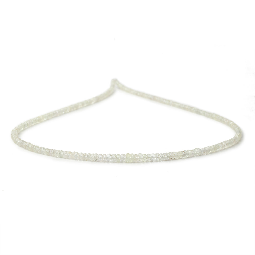 2-4mm Pale Yellow Sapphire Faceted Rondelle Beads 16 inch 227 pieces