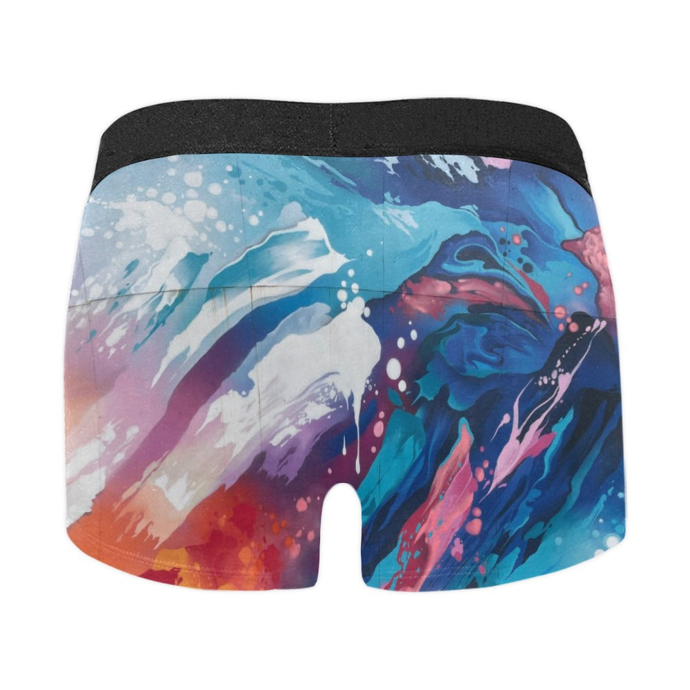 Men's All-Over Print Boxer Briefs Made in USA for Comfort