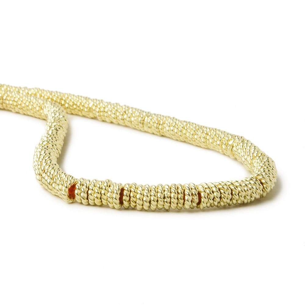 4mm 14kt Gold Plated Copper Jumpring 8 inch 175 pieces