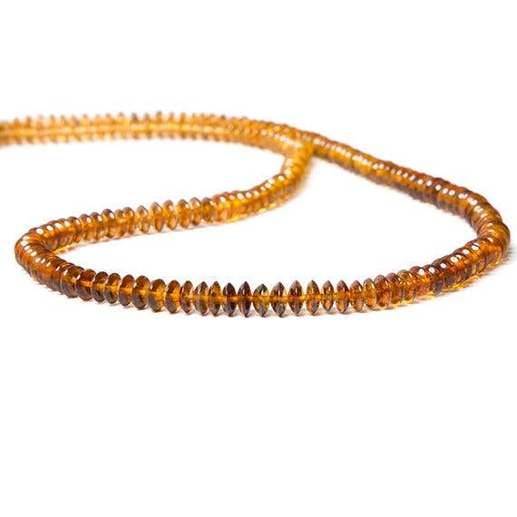 4.5mm Golden Shaded Tourmaline Plain Rondelle 16inch 198 beads