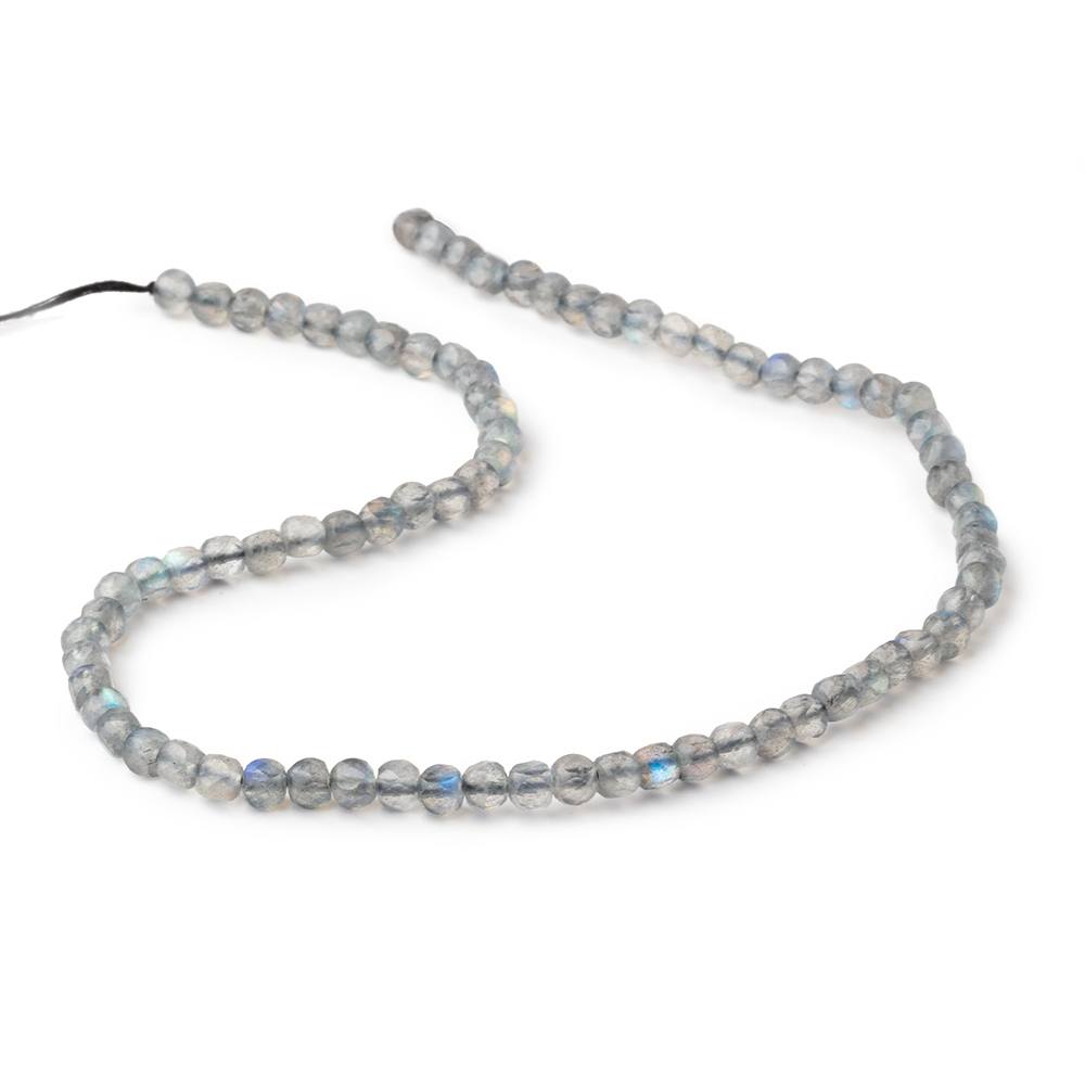 4mm Labradorite Micro Faceted Cube Beads 12 inch 78 pieces