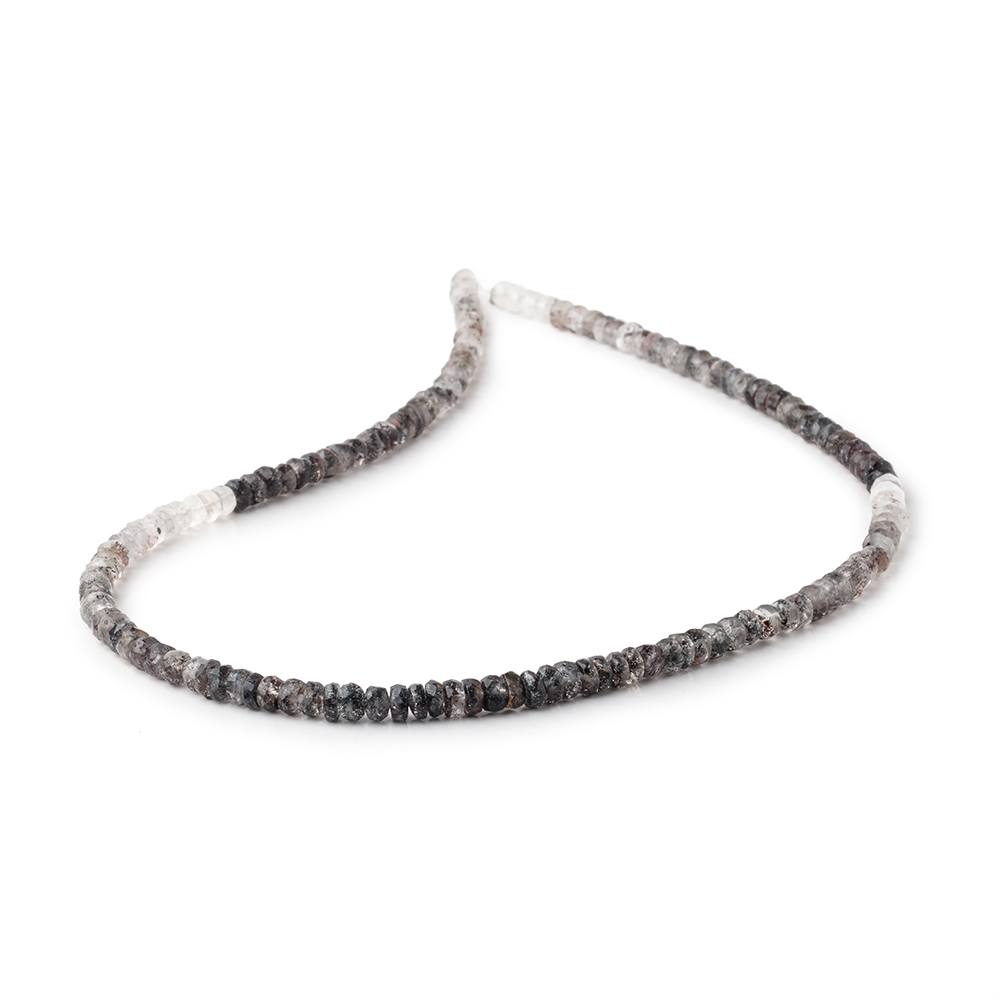 4mm Moss Amethyst Faceted Rondelle Beads 15.75 inch 160 pieces