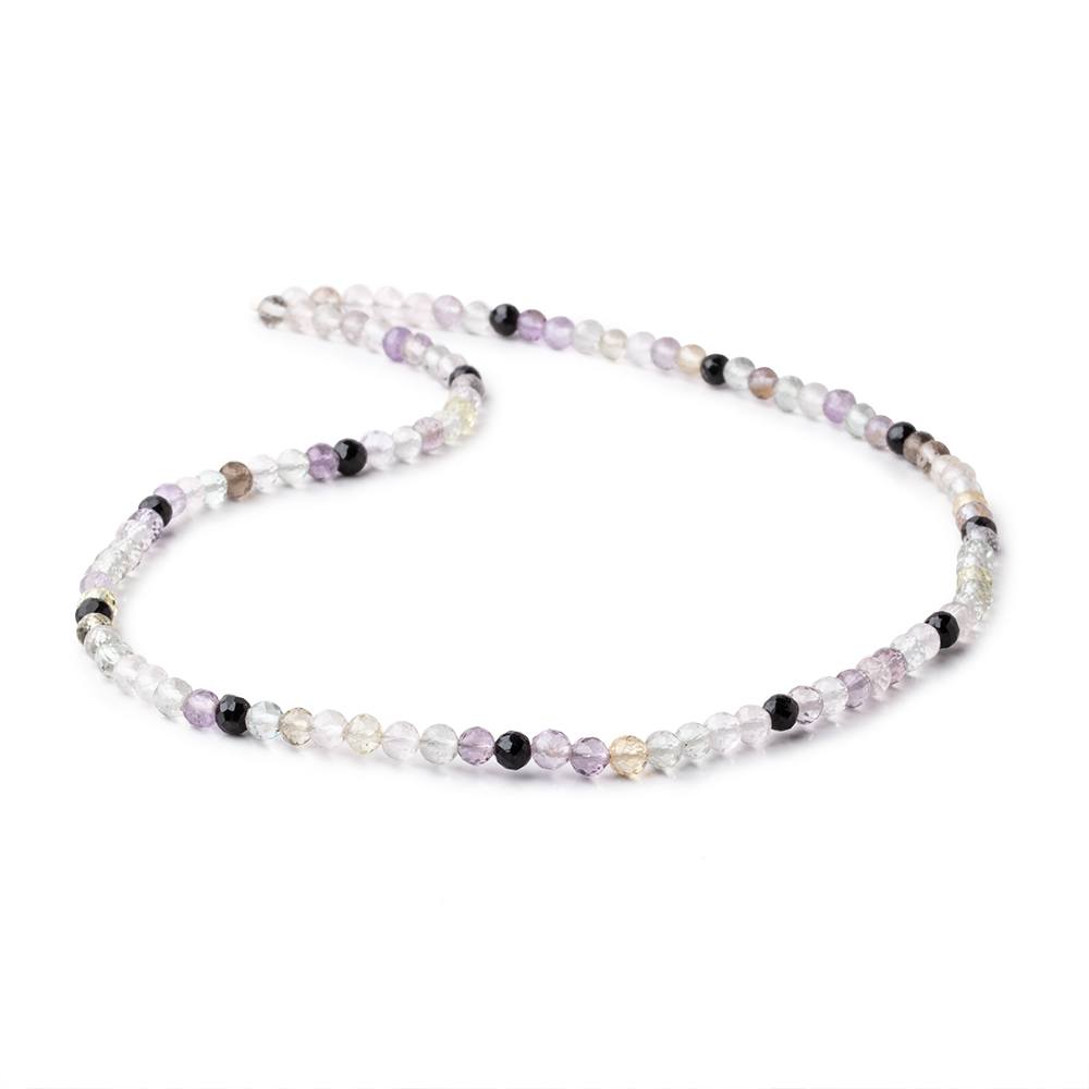 4mm Multi Gemstone Faceted Round Beads 16 inch 112 pieces