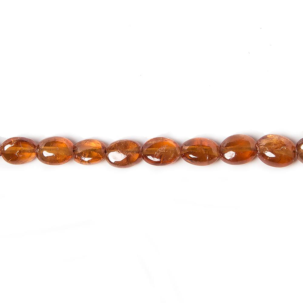 4x3-5x4mm Mandarin Garnet Straight Drill Plain Oval 14.5 inch 95 pieces