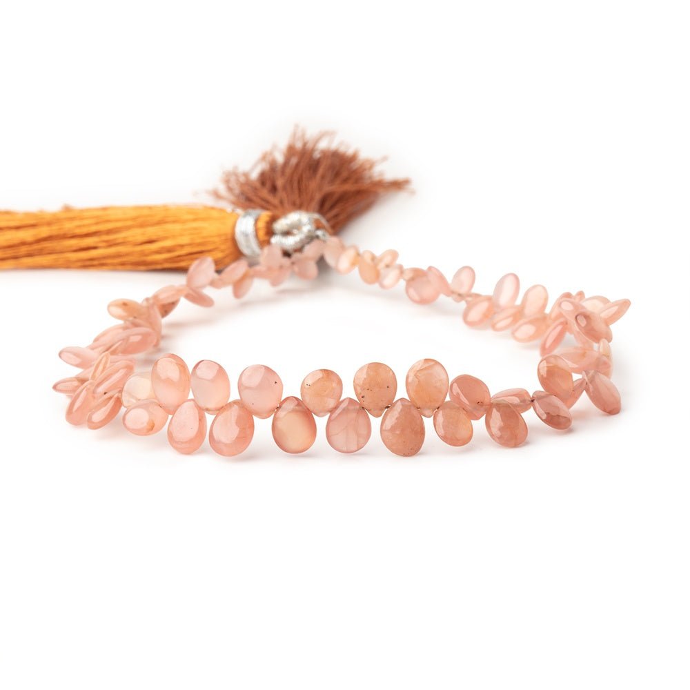 4x3-6x5mm Rhodochrosite Plain Pear Beads 7.5 inch 68 pieces