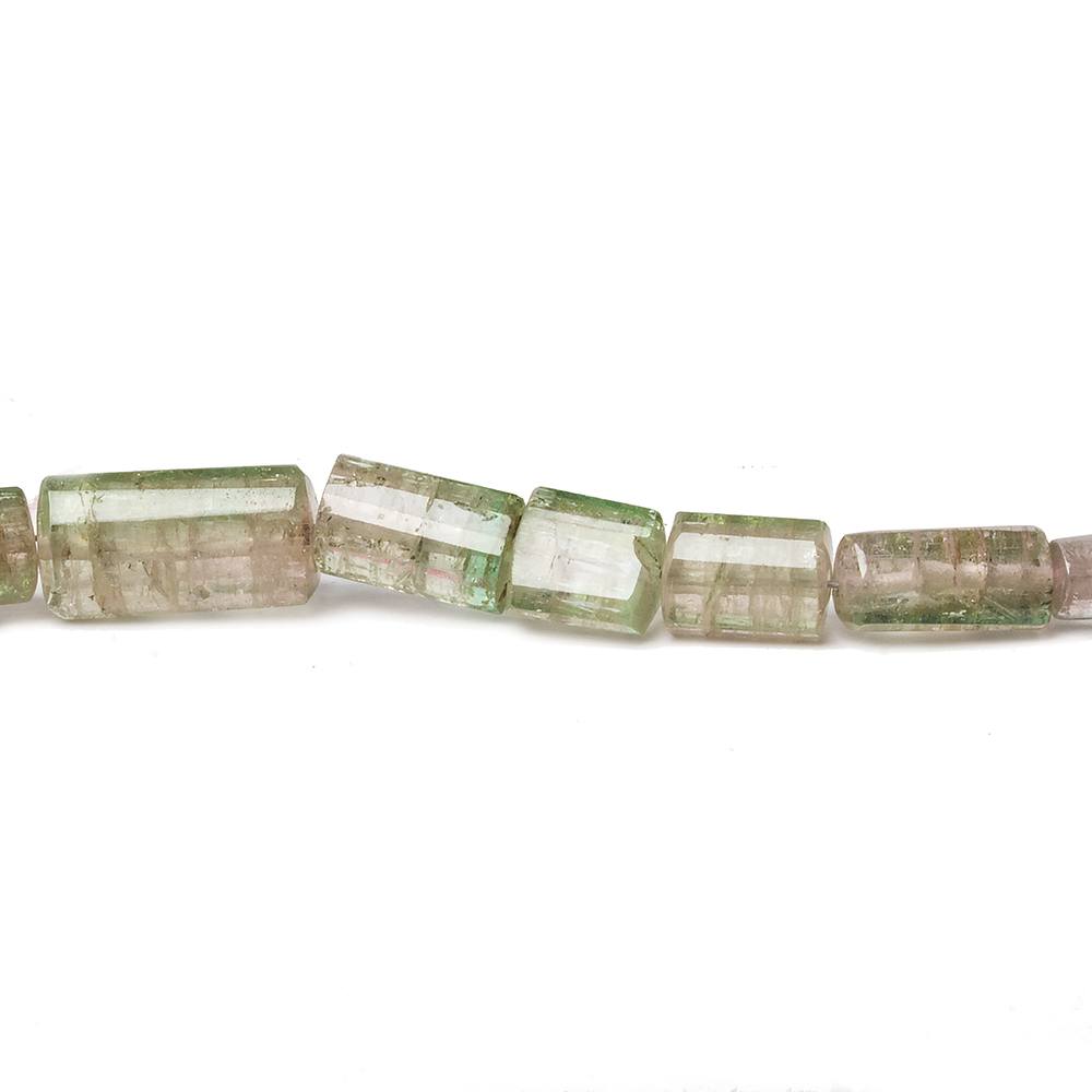 4x4-12x7mm Watermelon Tourmaline plain tube beads 16 inch 50 pieces A Grade
