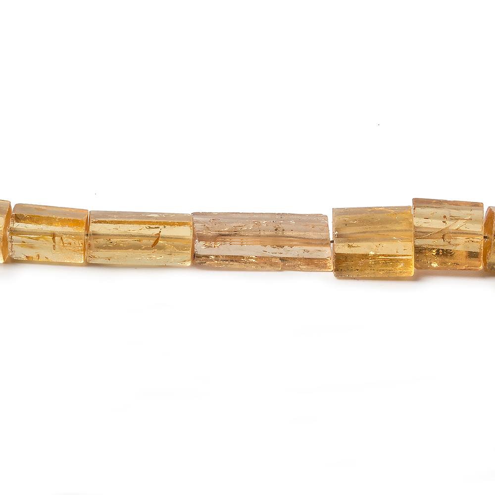 4x7-16x7mm Imperial Topaz plain tube beads 19 inch 58 pieces