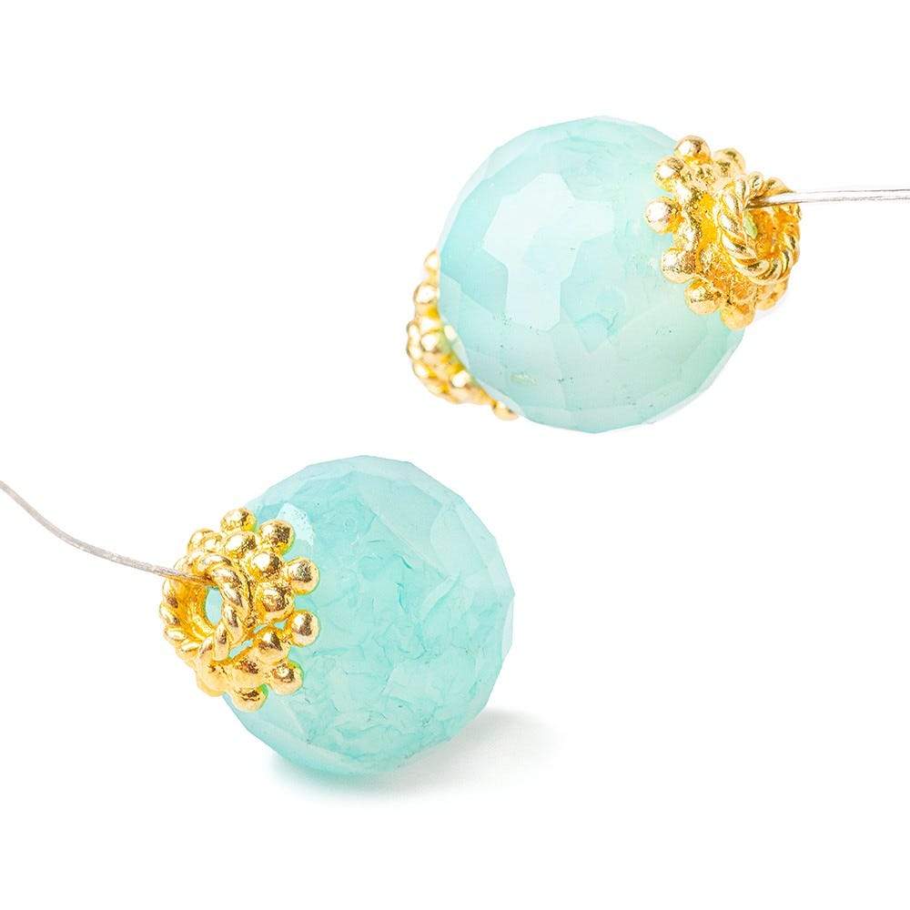 4.5x8.5mm 22kt Gold Plated Copper Bead Cap