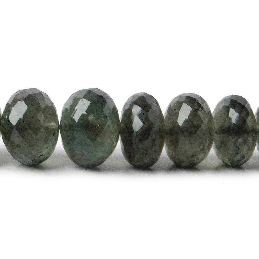 5-10mm Moss Aquamarine Beads Faceted Rondelle 16 inch 81 pieces AA