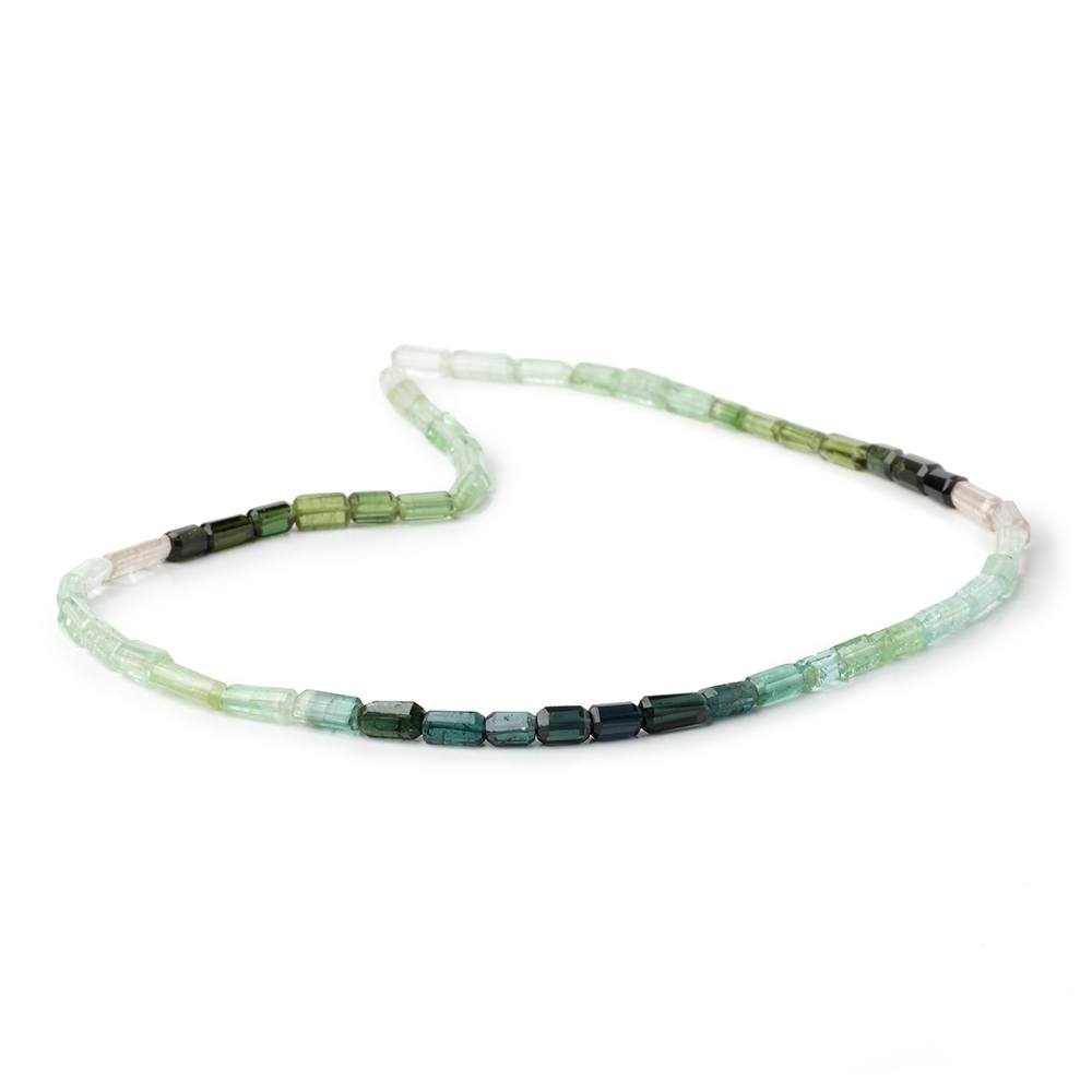 5-10mm Multi Color Tourmaline Natural Crystal Beads 15 inch 51 pieces