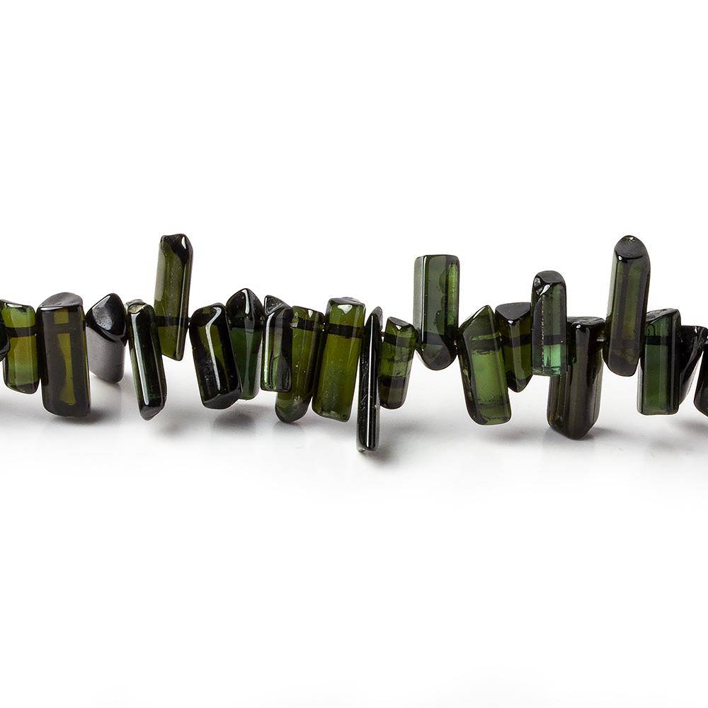 5-13mm Green Tourmaline Natural Crystal Top Drilled 180 pcs