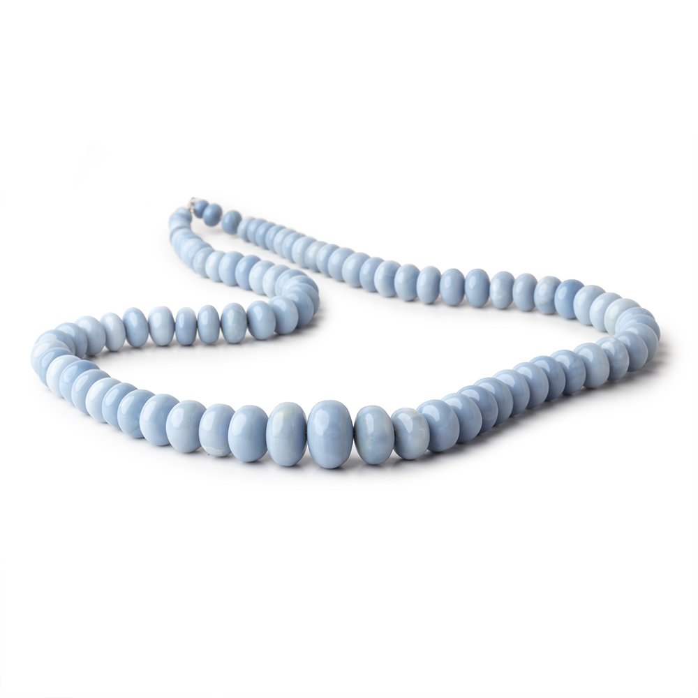 5-13mm Owyhee Denim Blue Opal Plain Rondelle Beads 18 inch 88 pieces