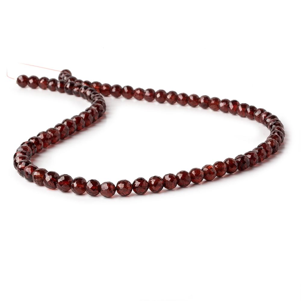5-6mm Pyrope Garnet faceted rounds 15.75 inches 75 beads AAA