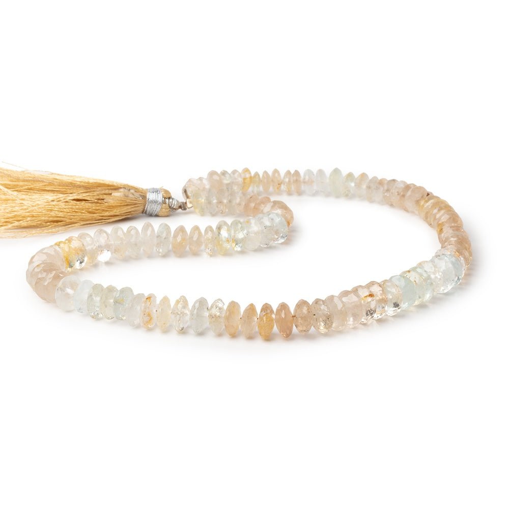 5-7.5mm Imperial Topaz German Faceted Rondelle Beads 12 inch 103 pieces