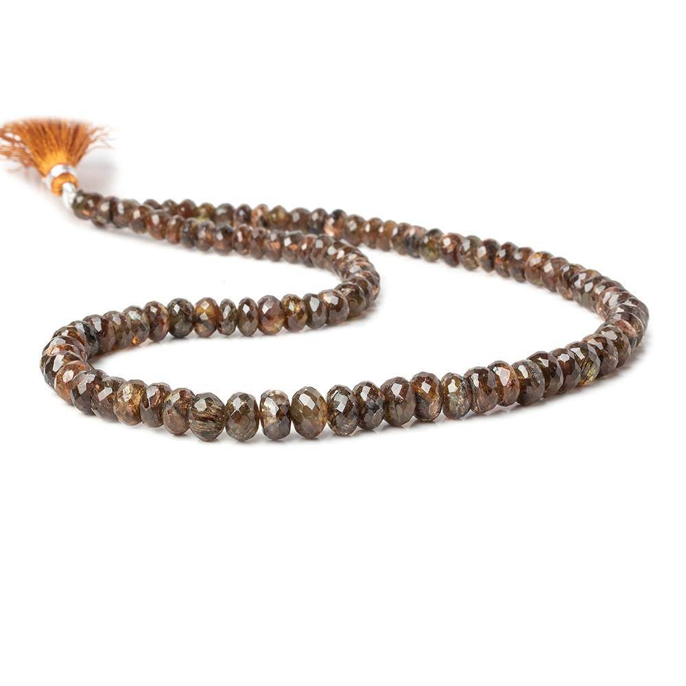 5-7mm Andalusite Faceted Rondelle Beads 16 inch 92 pieces