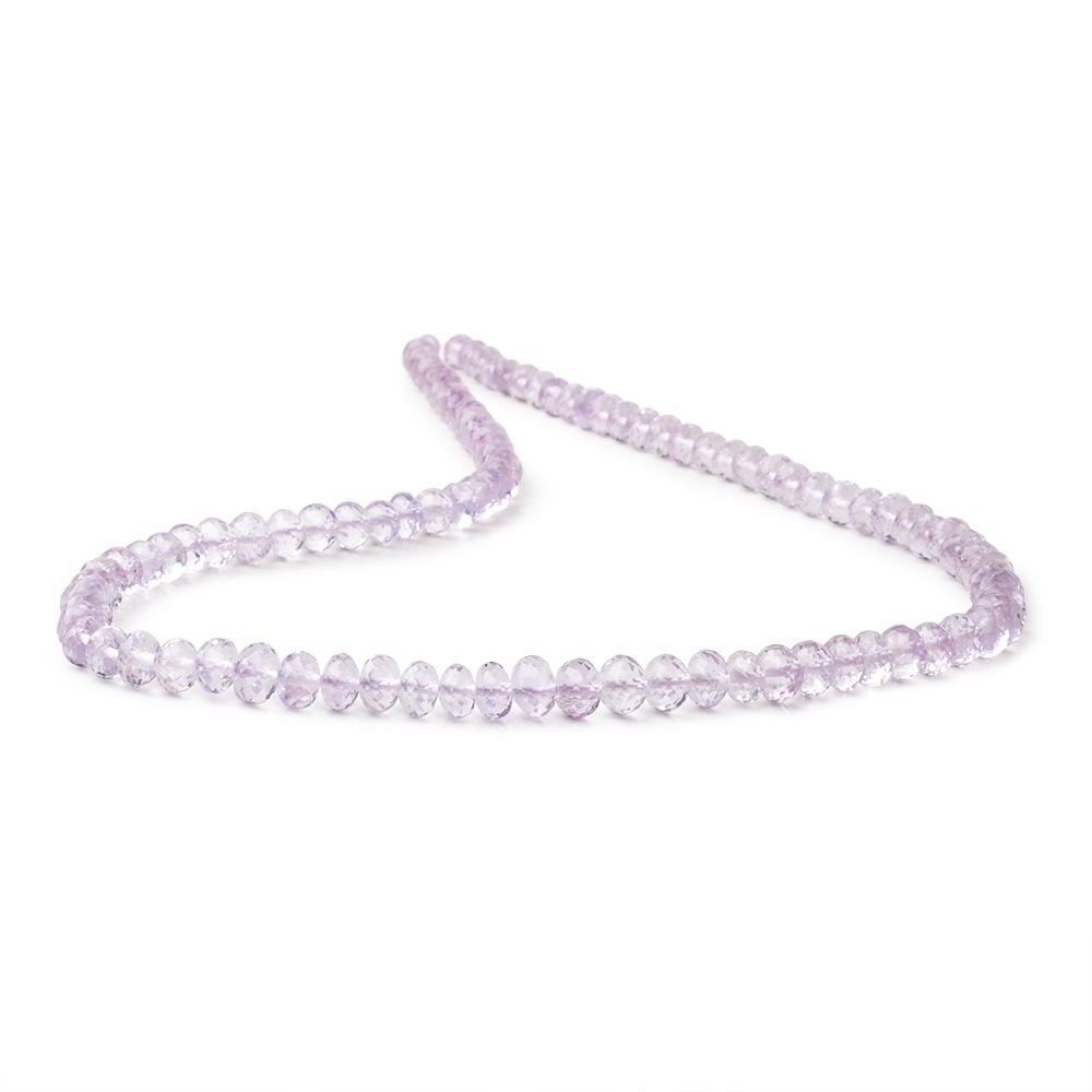 5-7mm Pink Amethyst Faceted Rondelle Beads 16 inch 98 pieces AA