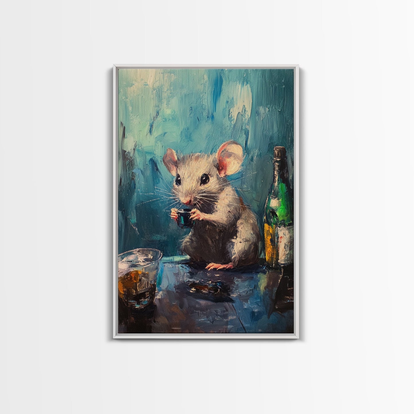 This Rat Has a Problem! Framed Canvas Print