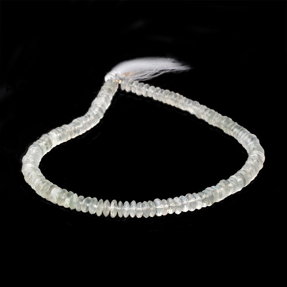 5.5-6.5mm Ceylon Moonstone German Faceted Rondelle Beads 13 inch 130 pieces