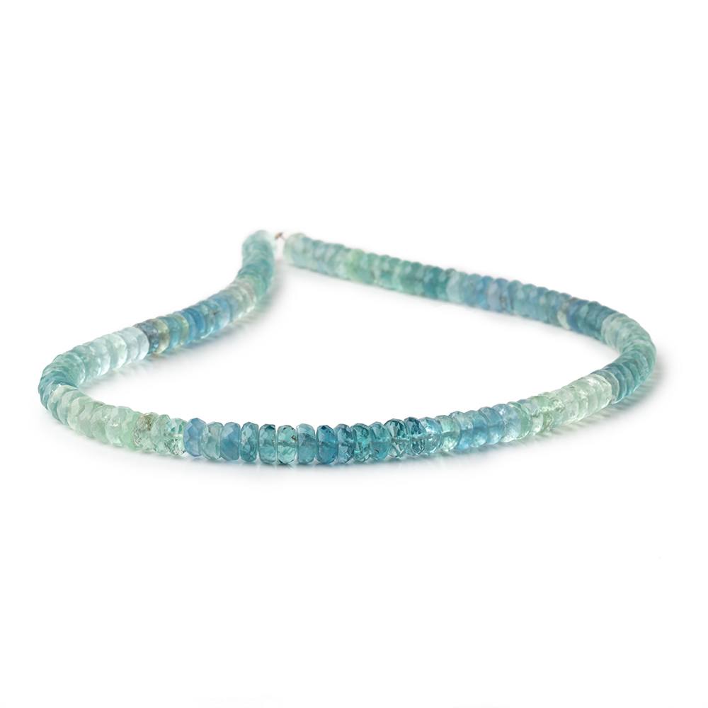 5.5mm Shaded Fluorite Faceted Rondelle Beads 13 inch 126 pieces