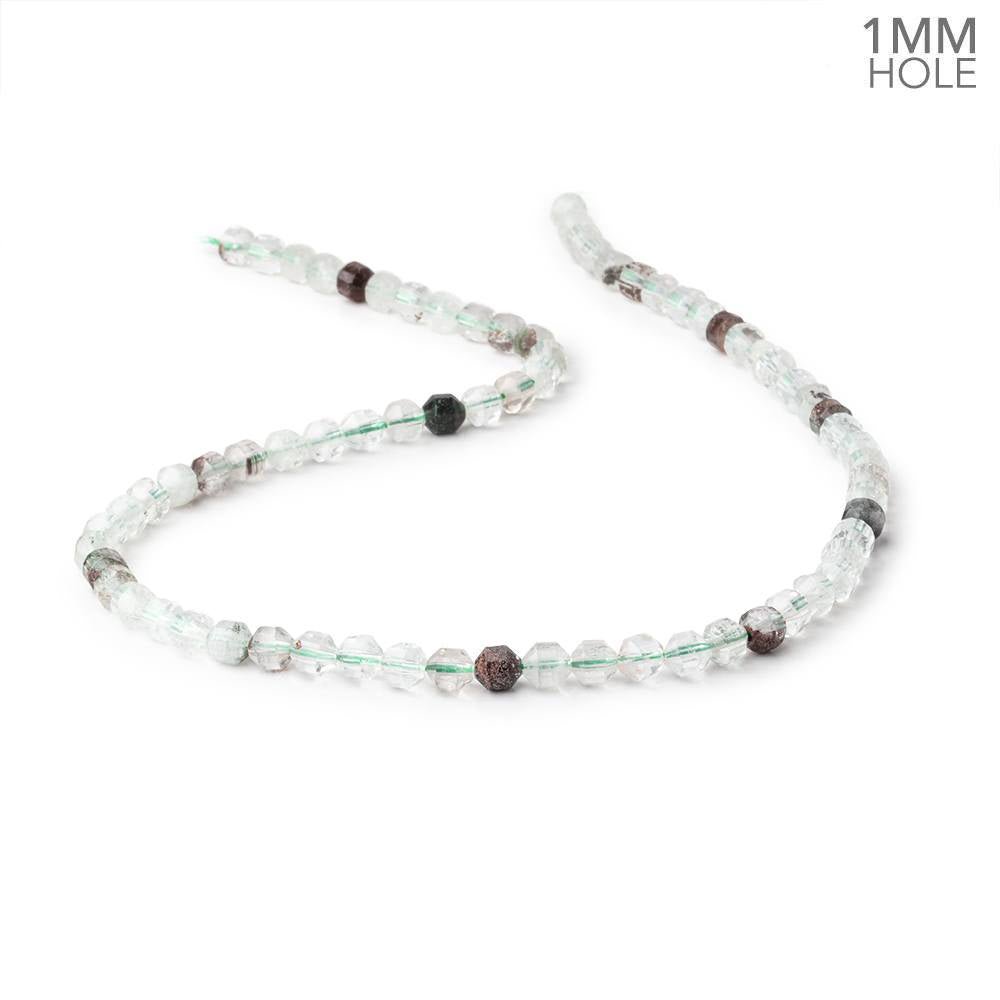 5.5x5mm Lodolite Energy Column Beads 15 inch 70 pieces 1mm Large Hole