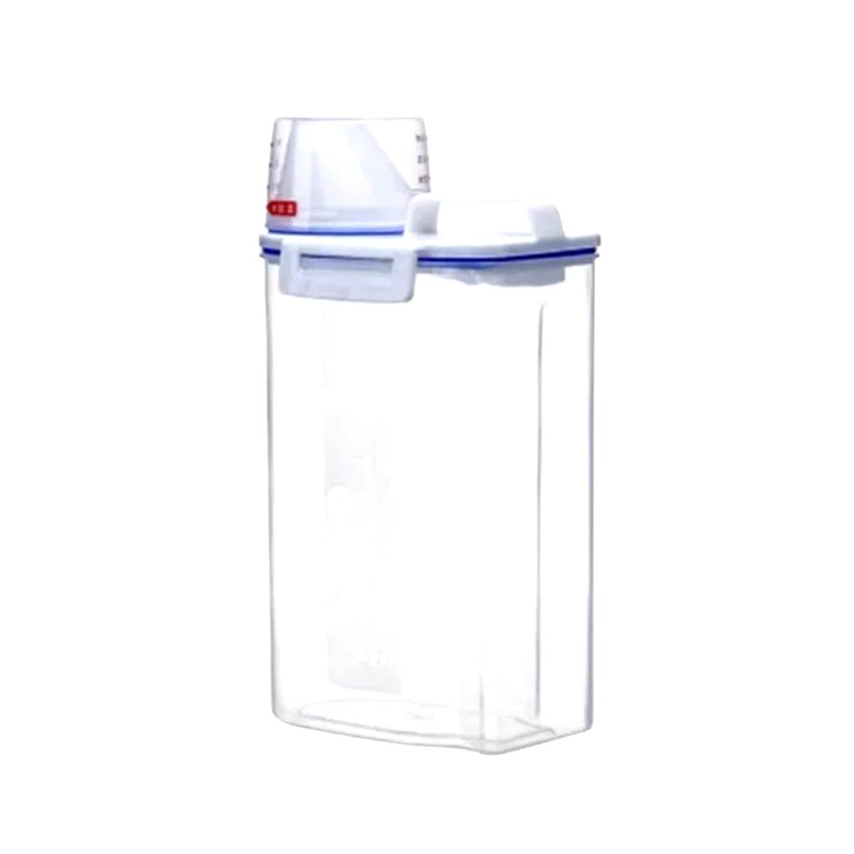 Premium Rice and Grains Storage Canister with Measuring Cup - Moisture, Insect, and Dust Proof for Your Kitchen!