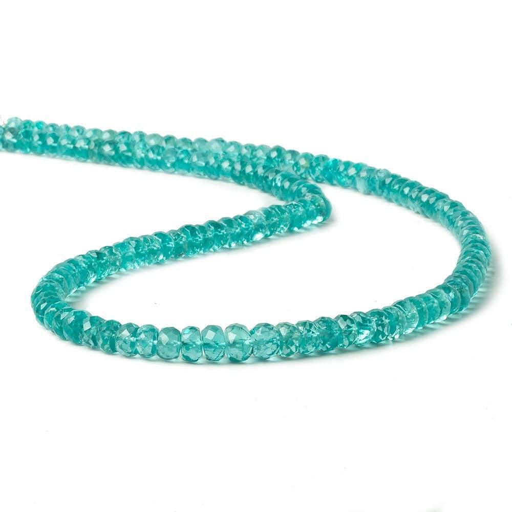 5mm Apatite faceted rondelle Beads 16 inch 13 pieces AA