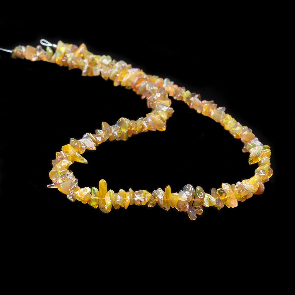 5mm Ethiopian Golden Opal Plain Chip Beads 13 inches 180 pcs
