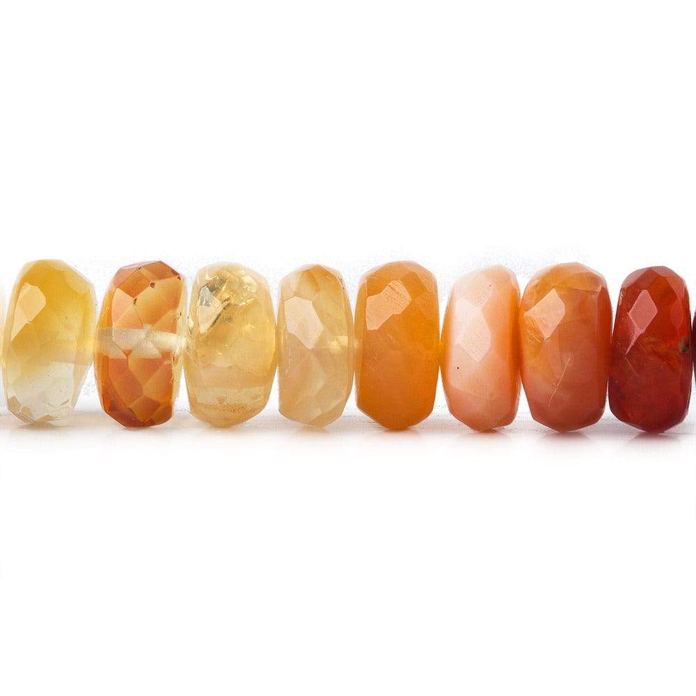5mm Mexican Fire Opal Faceted Rondelle Beads 15 inch 112 pieces