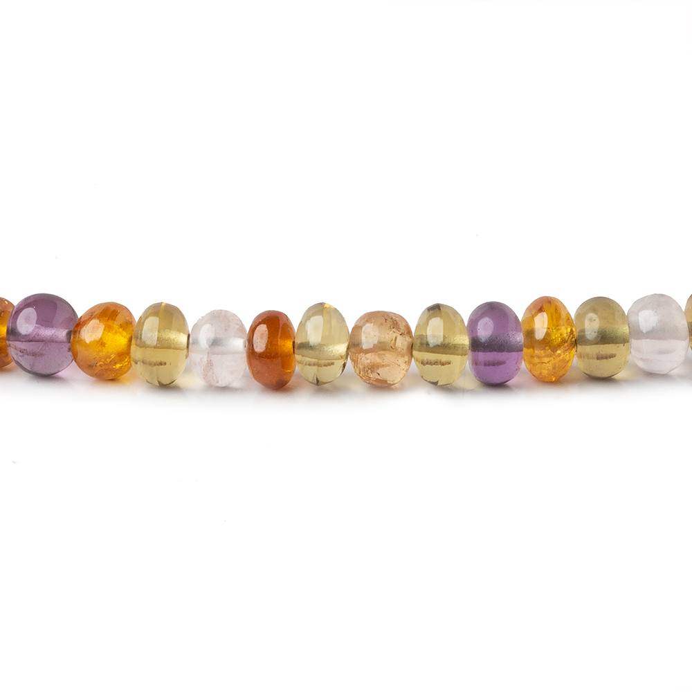 5mm Multi-gemstone Plain Rondelle Beads 16 inch 128 pieces