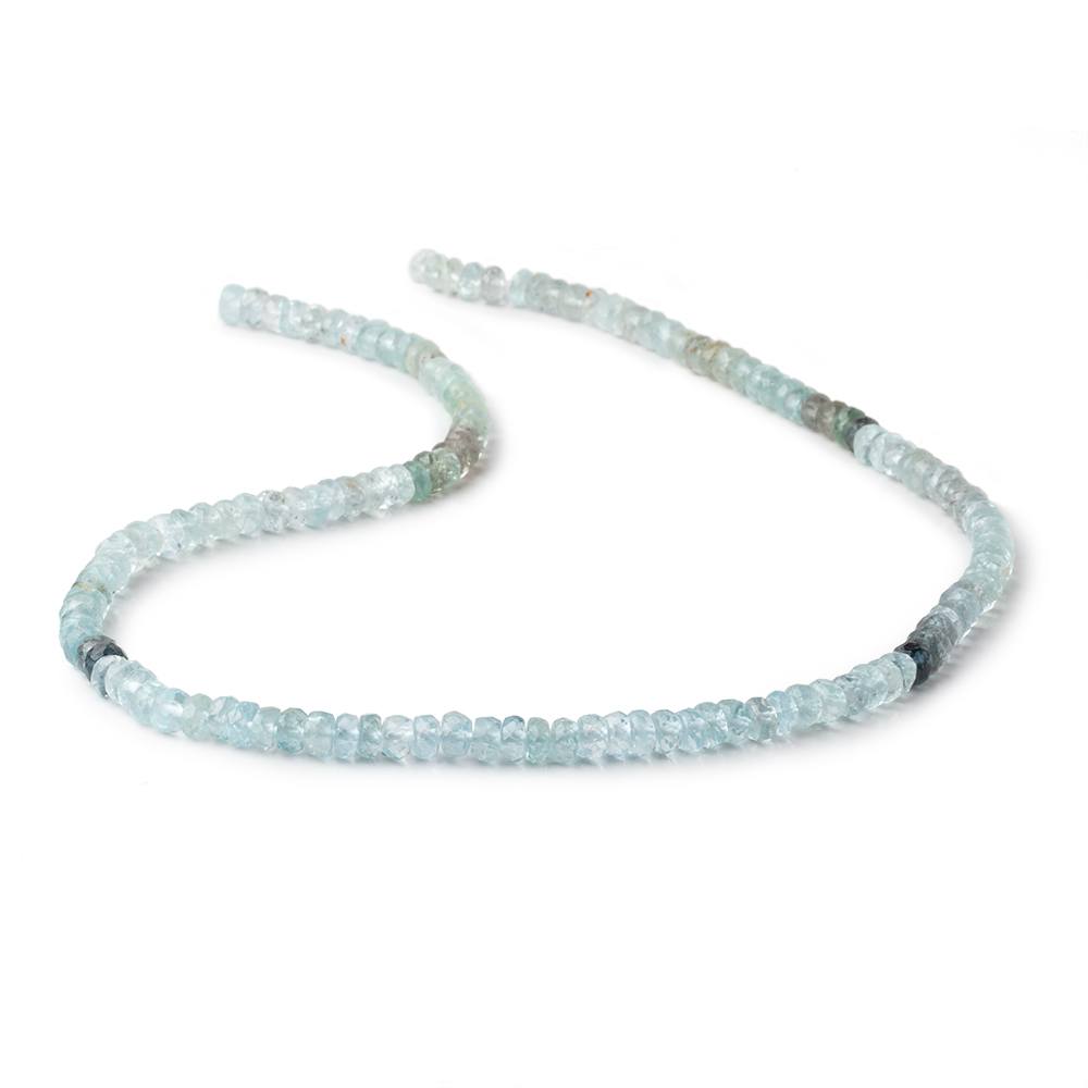 5mm Multi Moss Aquamarine faceted rondelle beads 16 inch 142 pieces