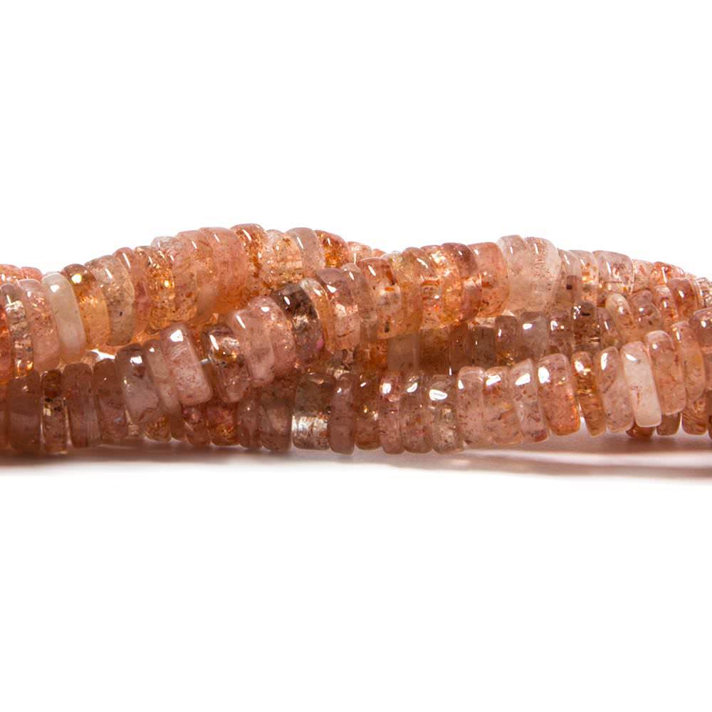 5mm Sunstone Heshi Beads 14 inch 220 pieces