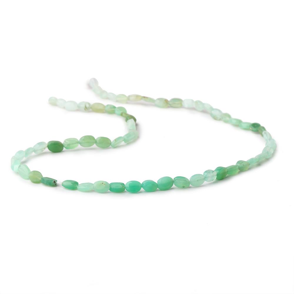 5x3mm-6x3mm Chrysoprase Faceted Oval Beads 13 inch 60 pieces