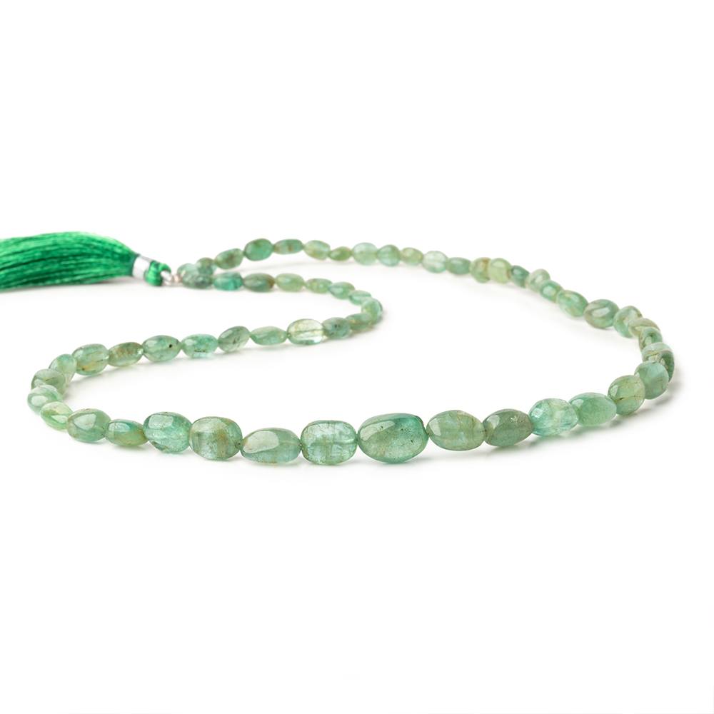 5x4-10x8mm Emerald plain nugget beads 17 inch 56 pieces A