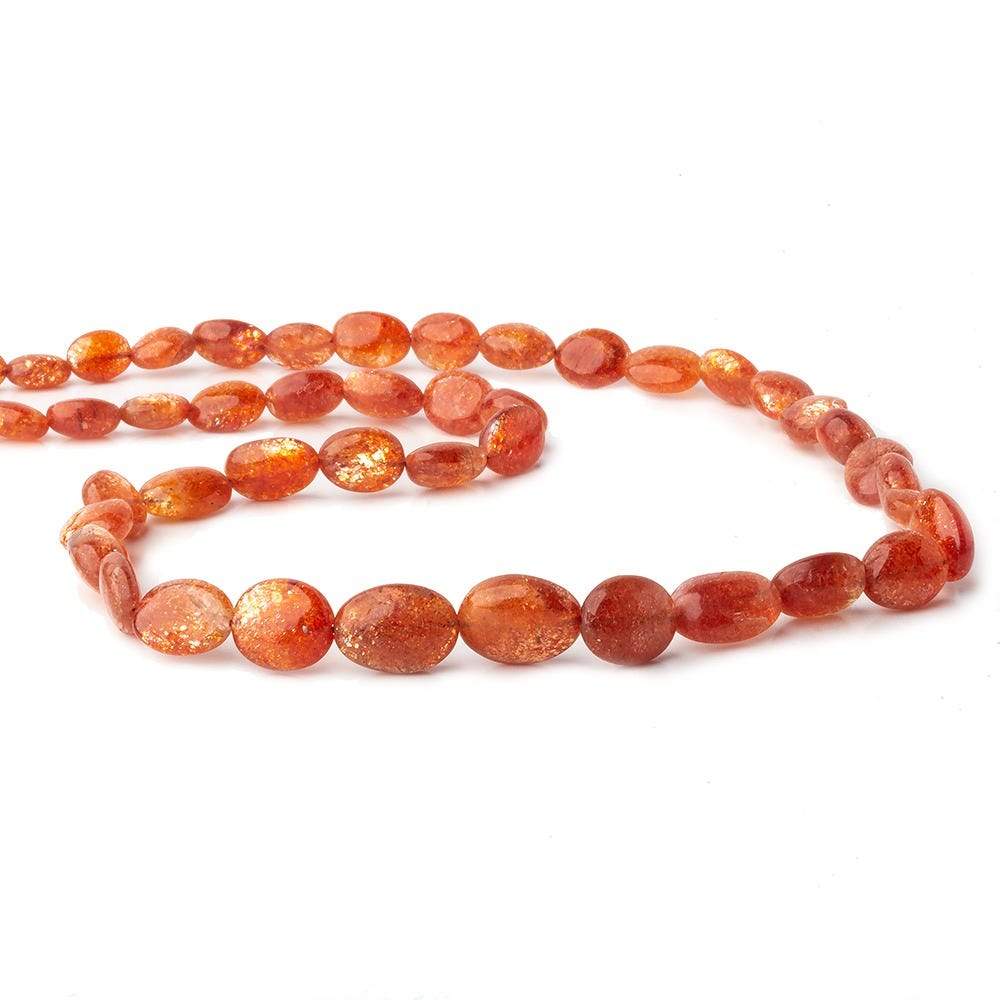5x4-11x8mm Sunstone Plain Nugget Beads 16 inch 44 pieces