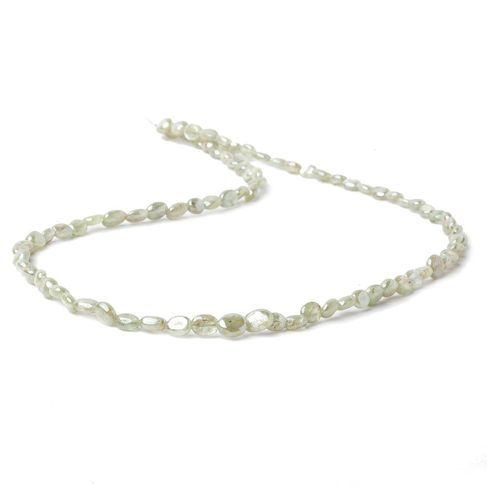 5x4-6x5mm Mystic Green Kyanite plain oval beads 16 inch 67 pcs