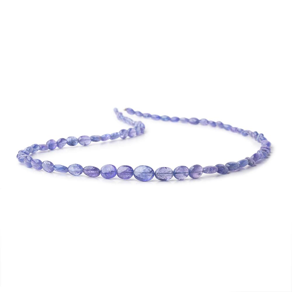 5x4-9x7mm Tanzanite Plain Oval Beads 17.5 inch 70 pieces