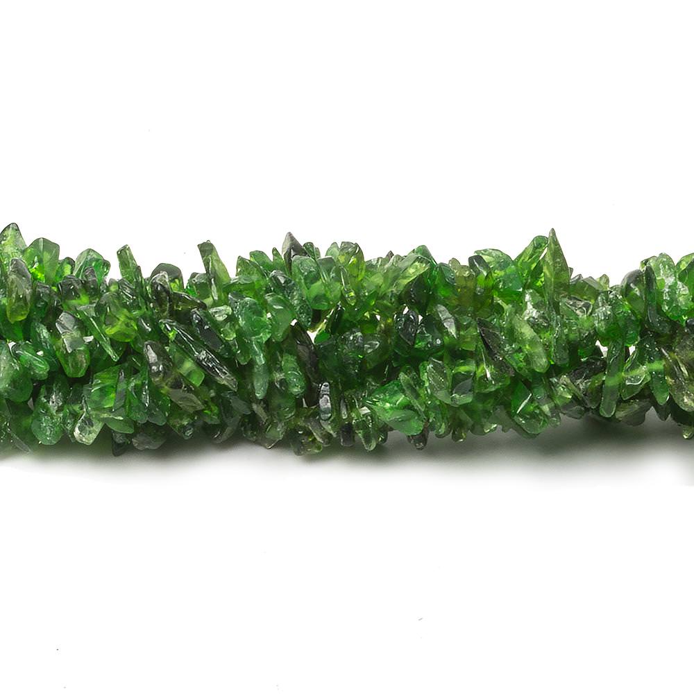 5x4mm Chrome Diopside Plain Nugget Chip Beads 14 inch 200 pieces