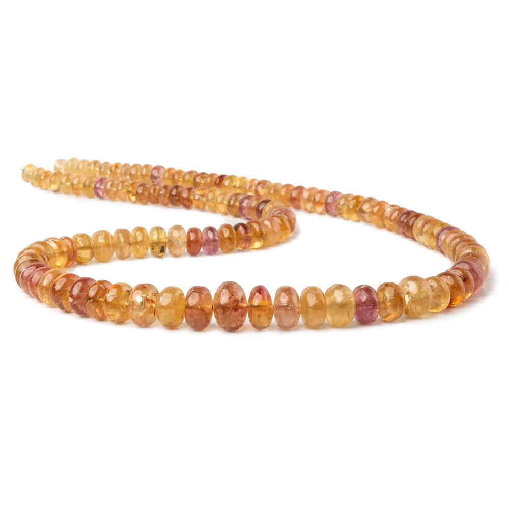 6-11mm Imperial & Precious Topaz plain rondelle beads 20 inch 113 pieces AA