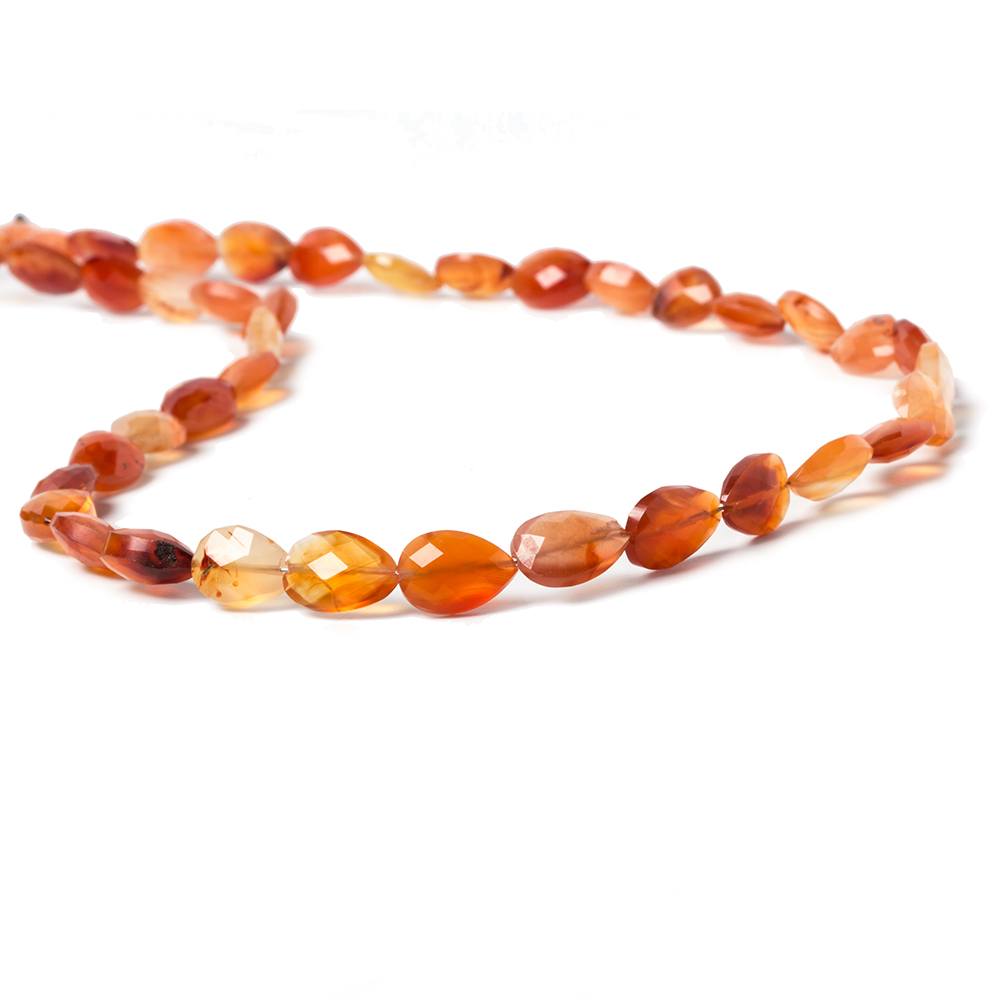 8x5-10x6mm Carnelian Straight Drill Pears 14 inch 42 pieces