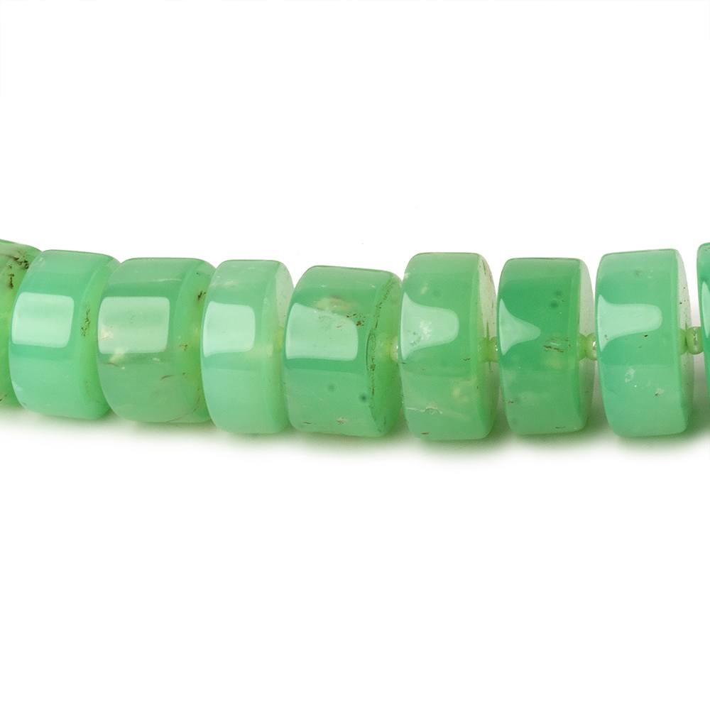 6-13mm Chrysoprase Plain Hishi beads 16 inch 68 pieces AA