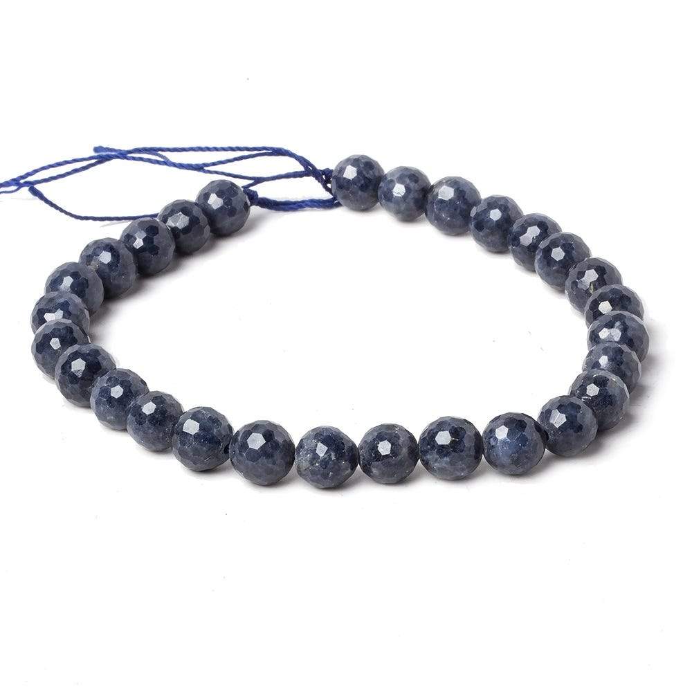 6-6.5mm Blue Sapphire Beads Faceted Round 7 inch 27 pieces