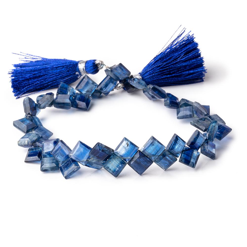 6-7mm Kyanite Bevel Cut Square Beads 7.5 inch 48 pieces