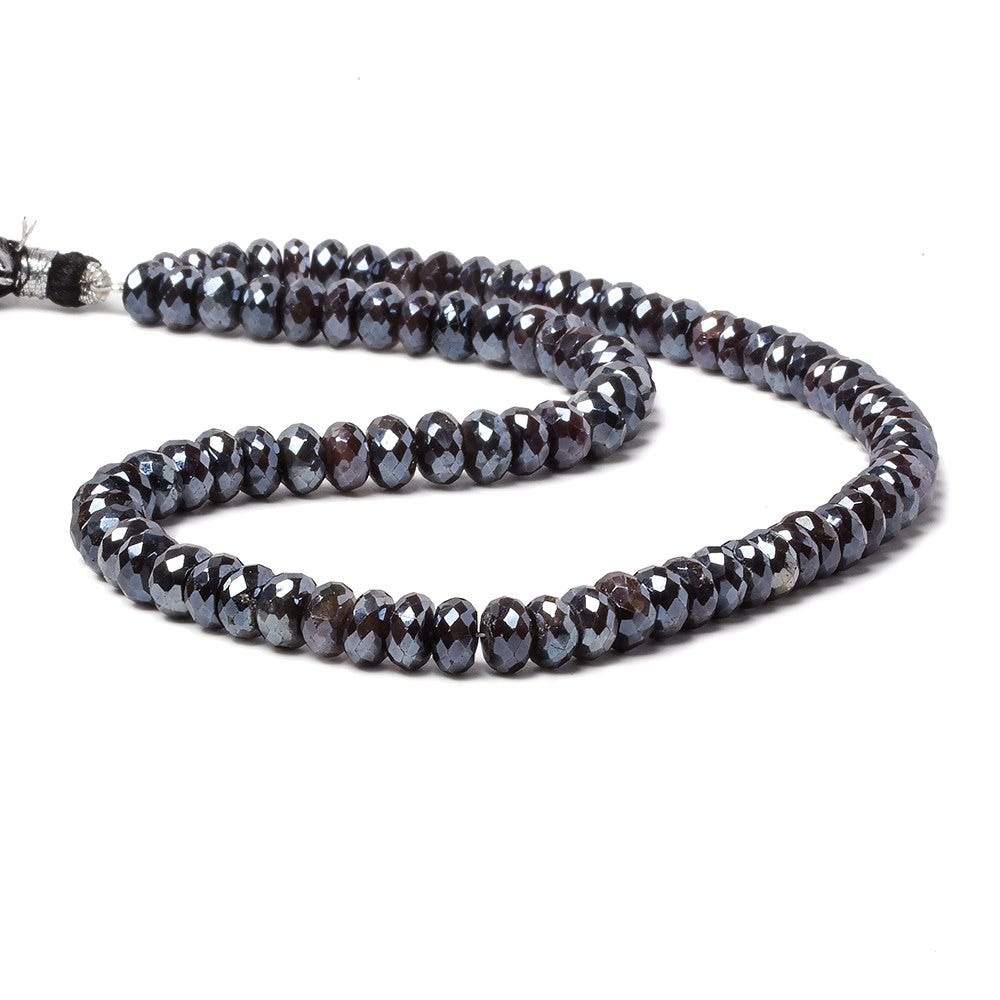 7.5-8.5mm Mystic Chocolate Moonstone faceted rondelle beads 15 inch 80 pieces