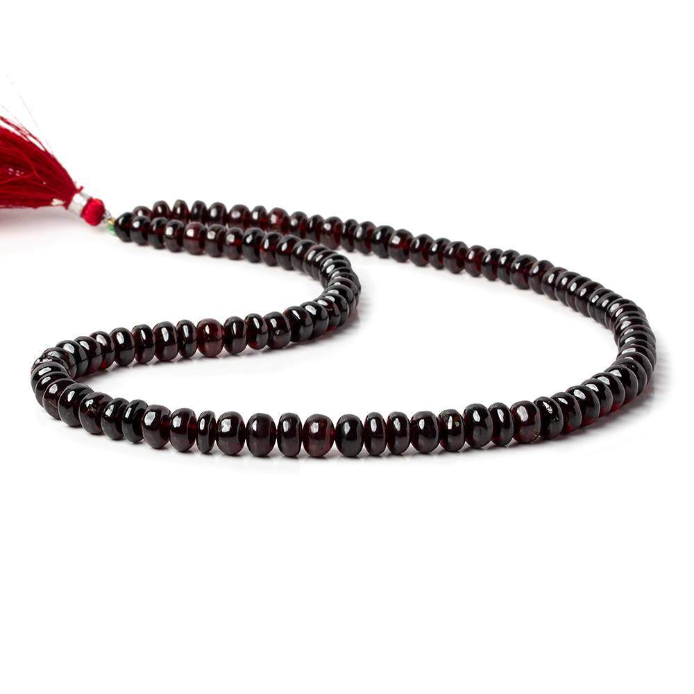 6 - 7mm Red Garnet Plain Rondelle Beads 16 inch 89 pieces