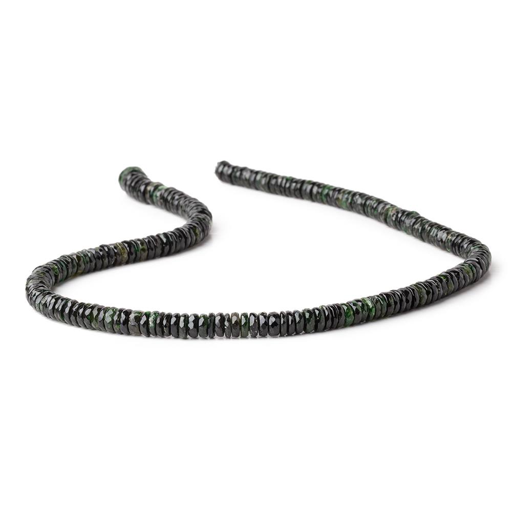 6-8mm Chrome Tourmaline Faceted Heishi Beads 15 inch 190 pieces