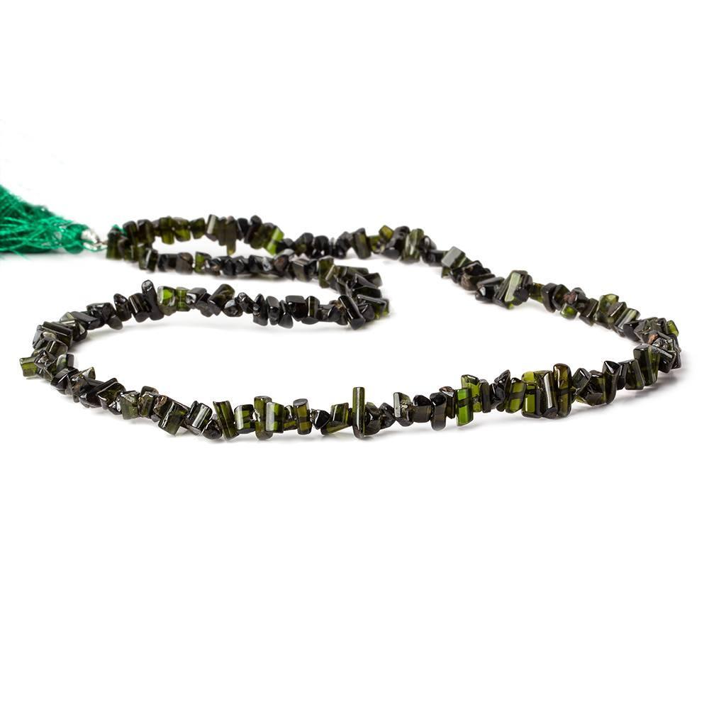 6-9mm Green Tourmaline Top Drill Natural Crystal Beads 16 inch 160 pieces