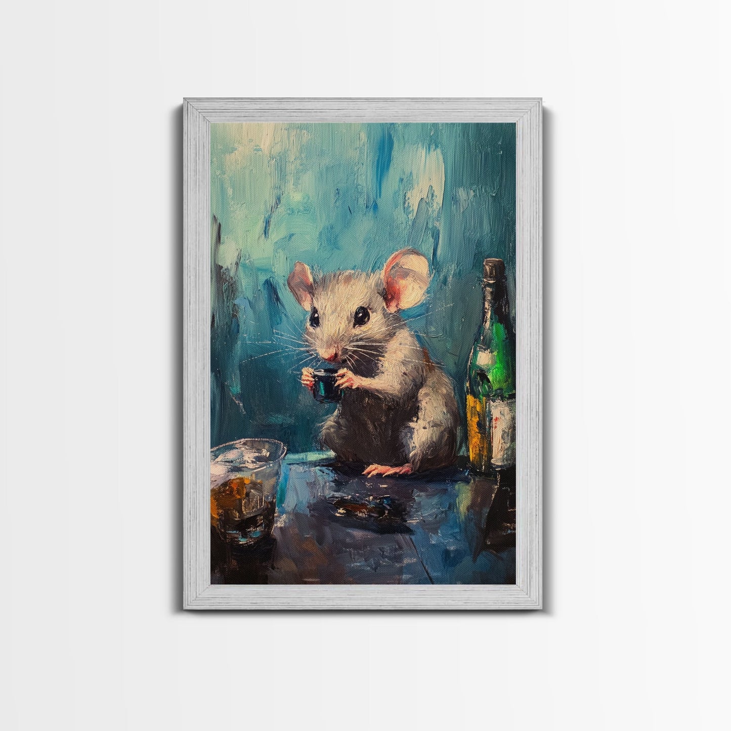 This Rat Has a Problem! Framed Canvas Print