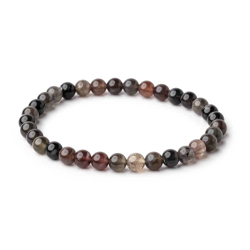 6mm Cat's Eye Scapolite Plain Rounds 7 inch 33 Beads