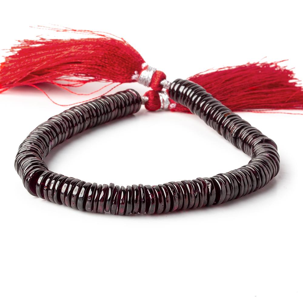 6mm Deep Rhodolite Garnet plain heshi beads 7 inch 120 pieces AA