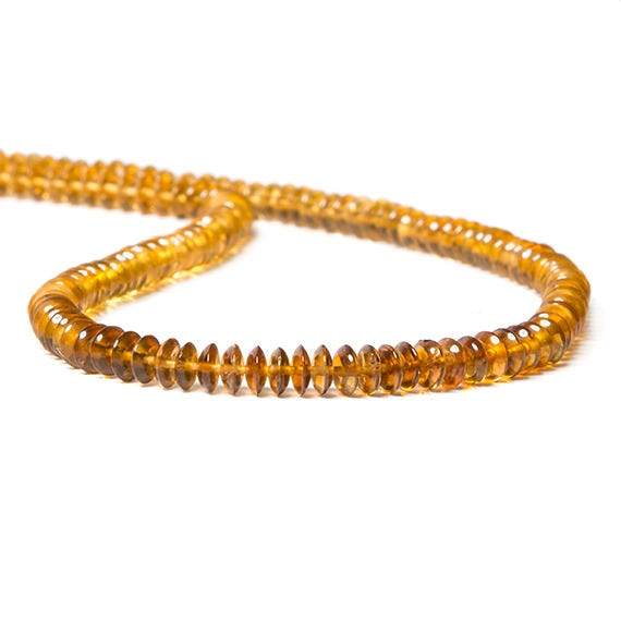 6mm Golden Shaded Tourmaline Plain Rondelle